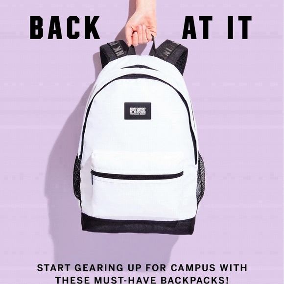 Triumph white pink backpack Clearance